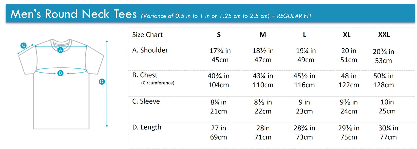 Men's Round Neck Family Graphic Tee | 100% Cotton Single Jersey | HMT419122