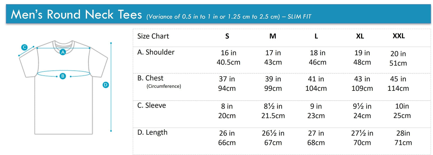 Men's Round Neck Couple Graphic Tee | 100% Cotton | HMT368798