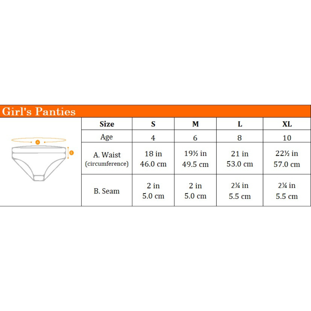 5pcs Girls' Panties | Cotton Bamboo Elastane | Mini HGU908274