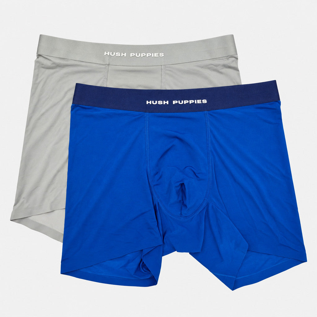 2pcs Men's Seamless Long Trunks | Microfiber Elastane | HMK639861