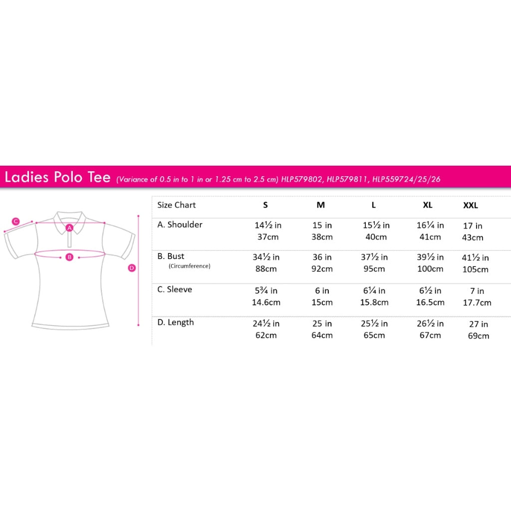Ladies' Full Print Polo Stars | 100% Pique Cotton | HLP559726