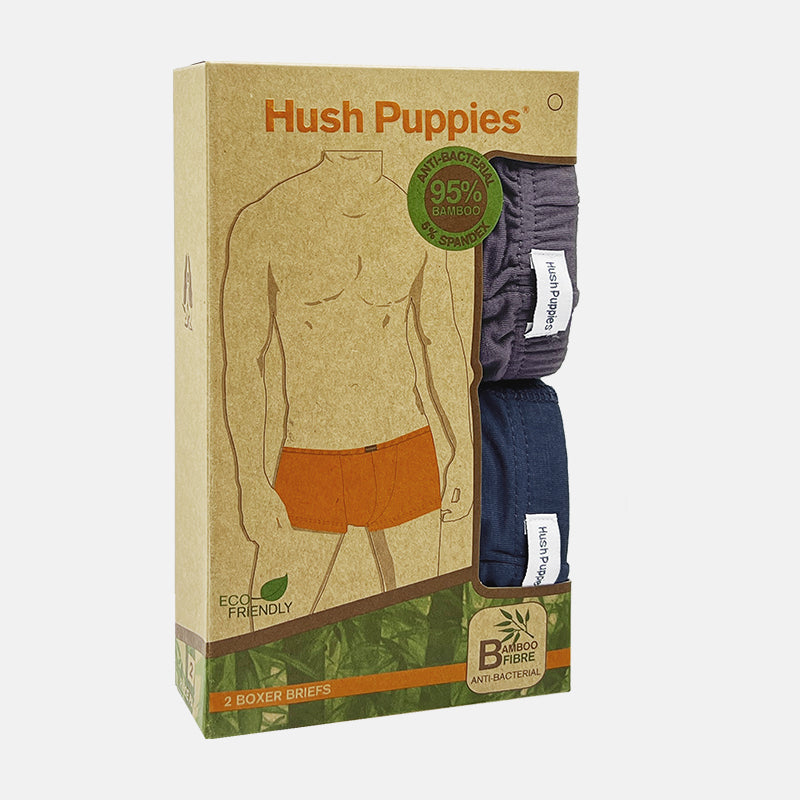 2pcs Men's Boxer Briefs | Bamboo Spandex | BS2323