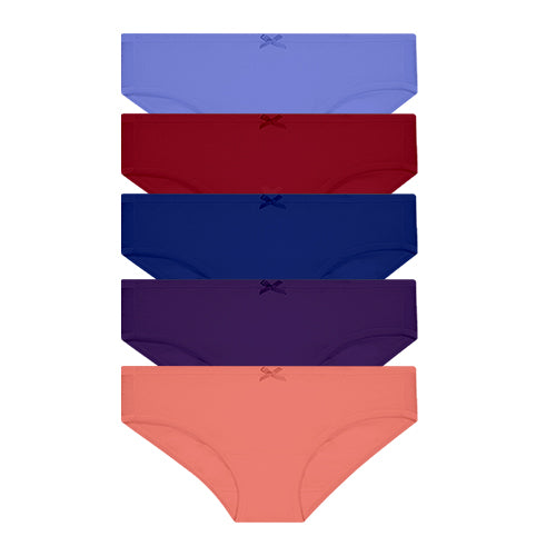 Cotton Spandex Mini 5pcs Ladies Panties HLU008879