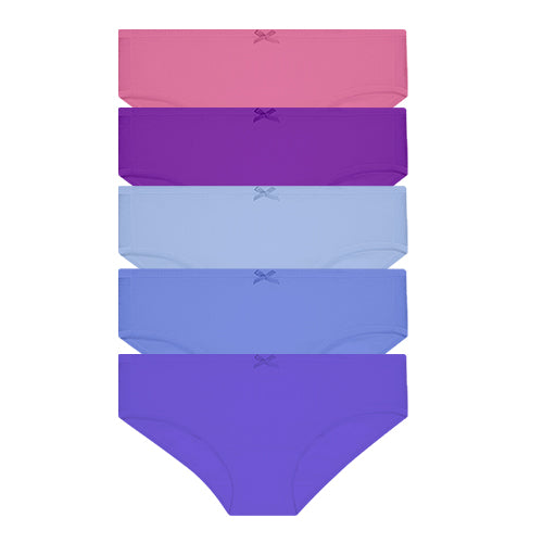 Cotton Spandex Hipster 5pcs Ladies Panties HLU008884