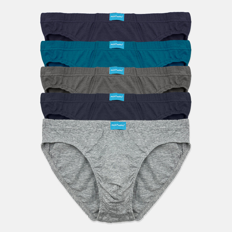 5pcs Men's Briefs | Cotton Jersey | Low Rise Mini | HMB679424