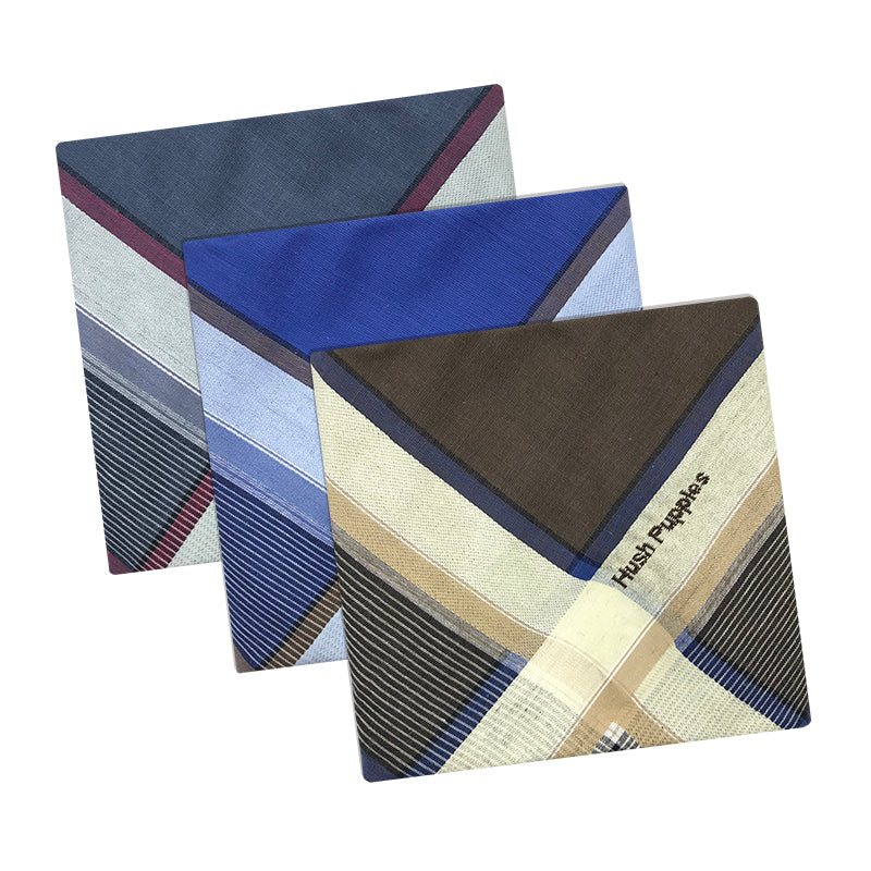 3pcs Men's Handkerchief Set | 100% Combed Cotton | HMN909669AS1
