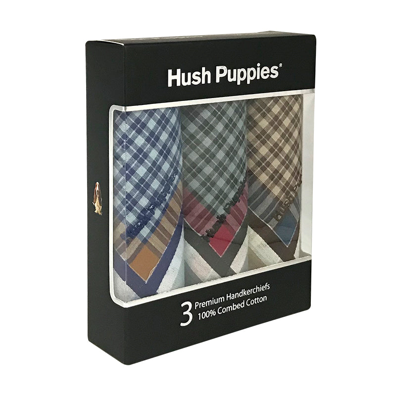 3pcs Men's Handkerchief Set | 100% Combed Cotton | HMN909669AS1