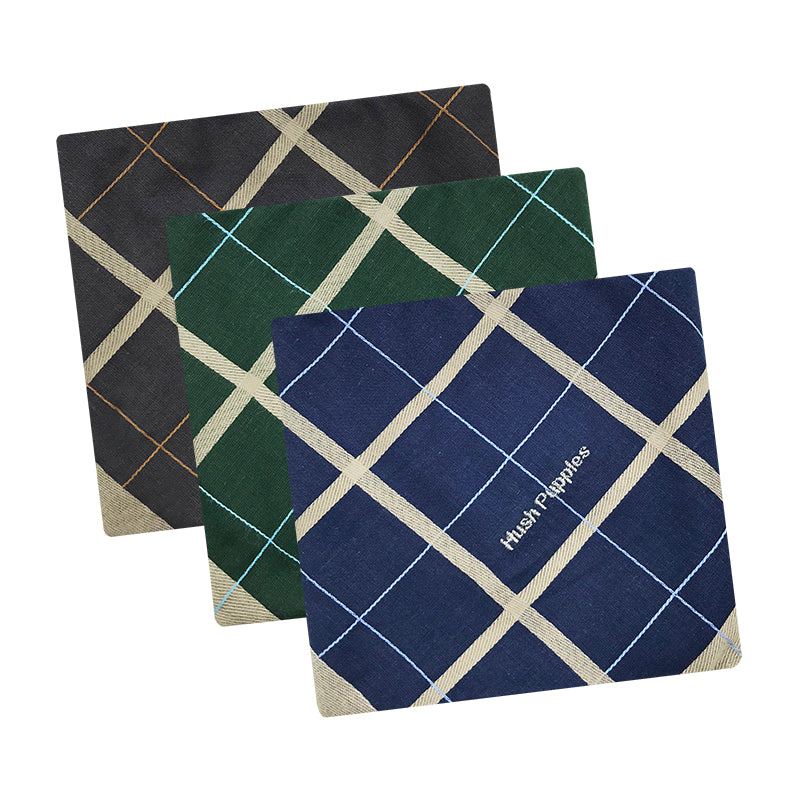 3pcs Men's Handkerchief Set | 100% Combed Cotton | HMN909669AS1