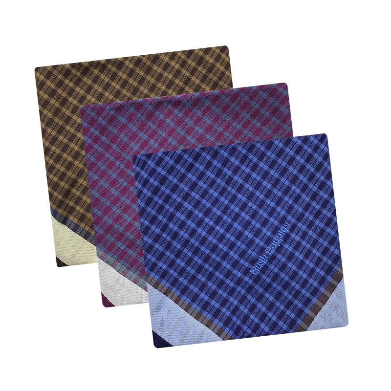 3pcs Men's Handkerchief Set | 100% Combed Cotton | HMN909669AS1