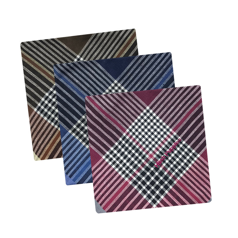 3pcs Men's Handkerchief Set | 100% Combed Cotton | HMN909669AS1