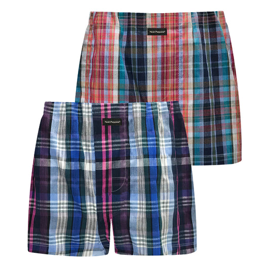 2pcs Men's Woven Boxer Shorts | Cotton Blend | HMX937275