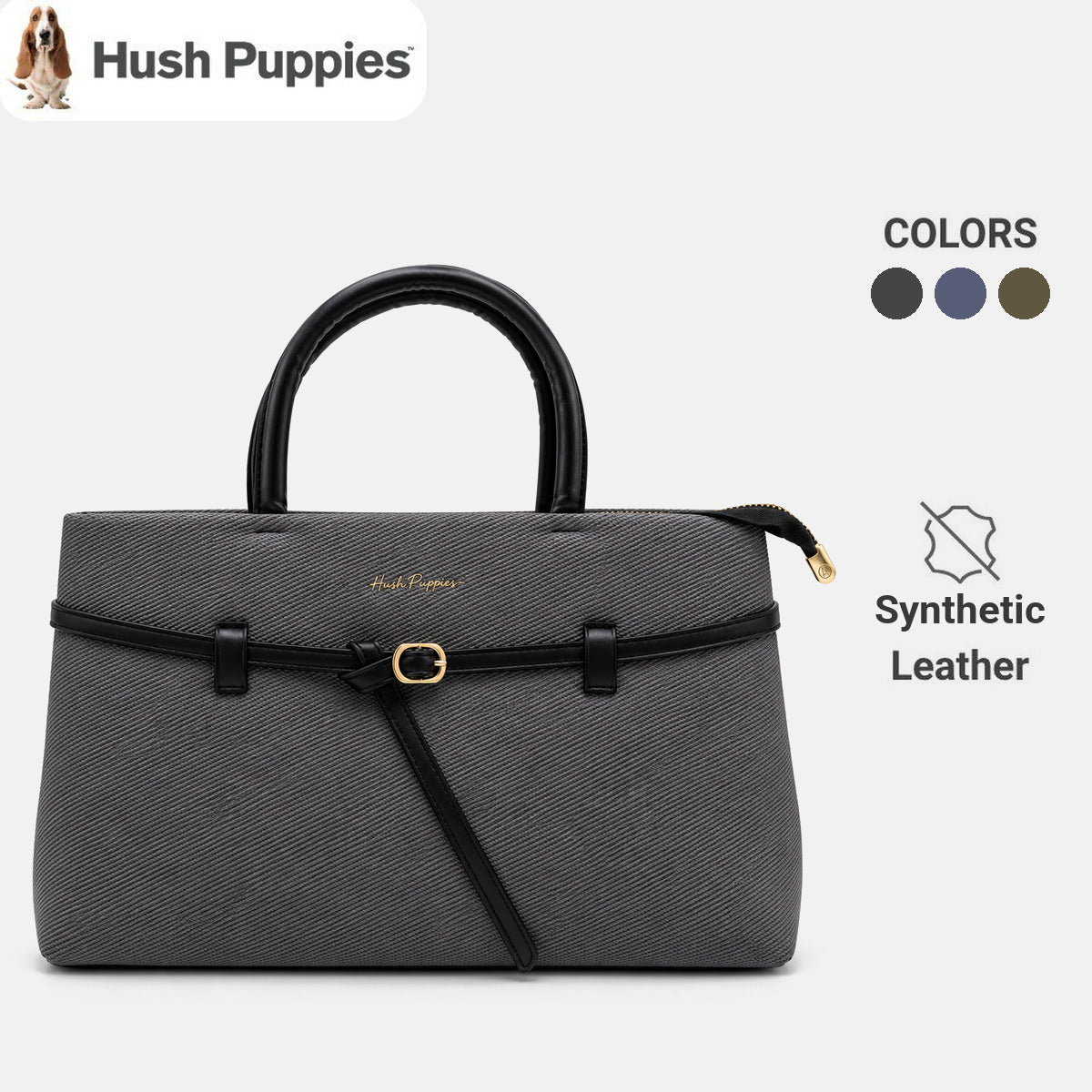 Women's Belted Top Handle Bag | Synthetic Leather | HLA659931