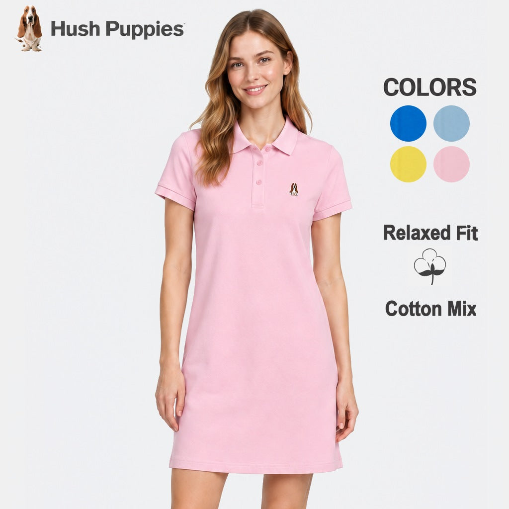 Women's Relaxed Polo Dress | Cotton Blend | HLD651050