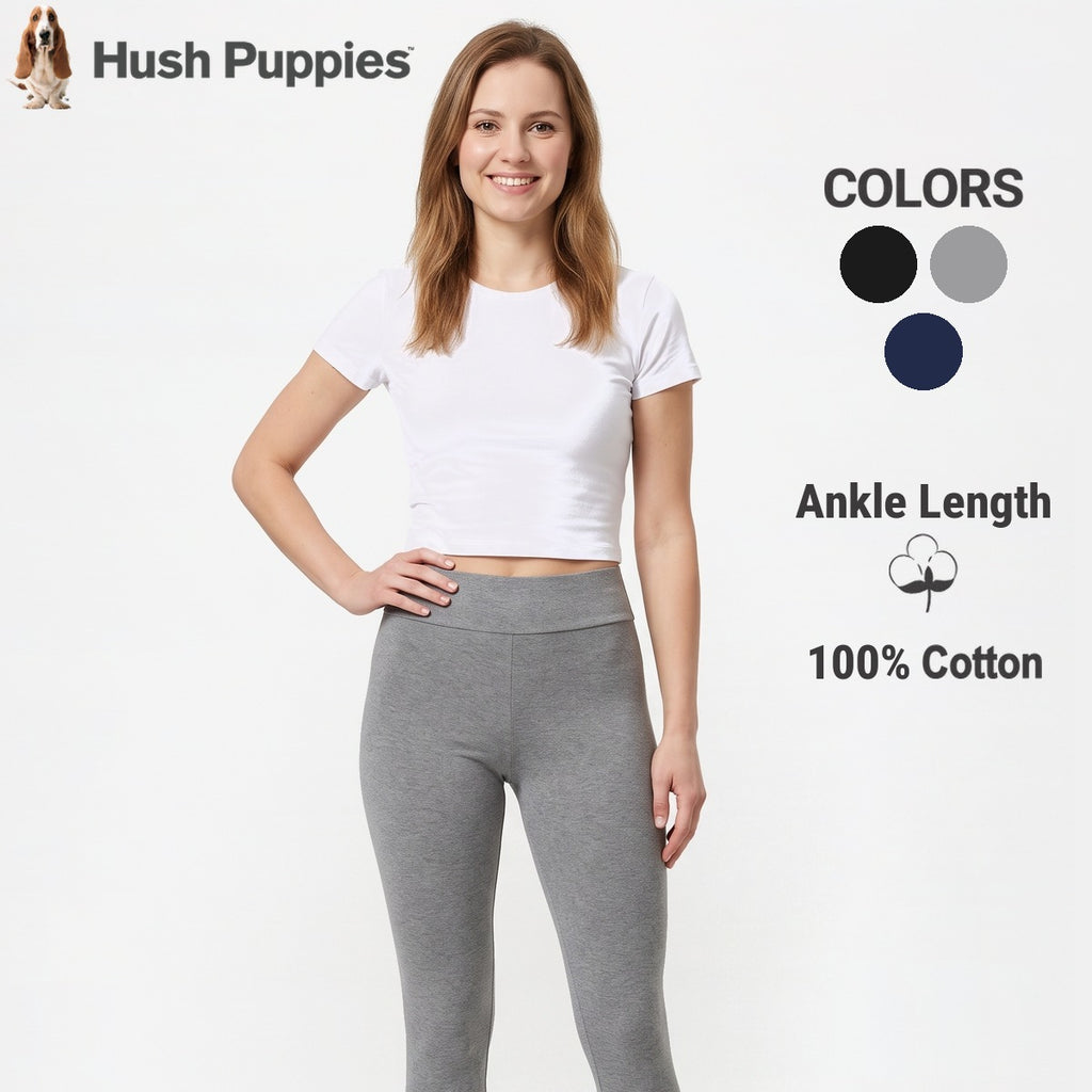 Women's Ankle Length Leggings | 100% Cotton | HLJ651106