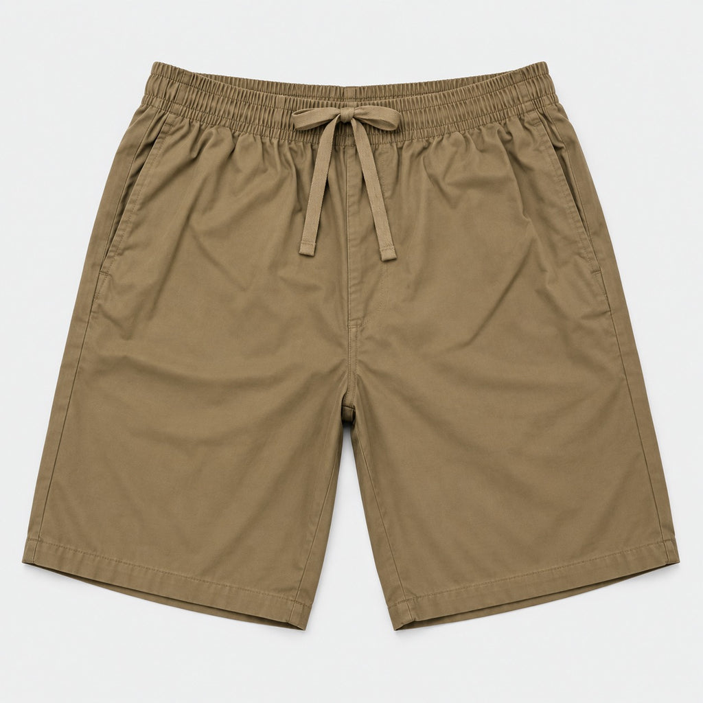 Men's Woven Easy Shorts with Drawcord Waist | 100% Cotton | HMM651019