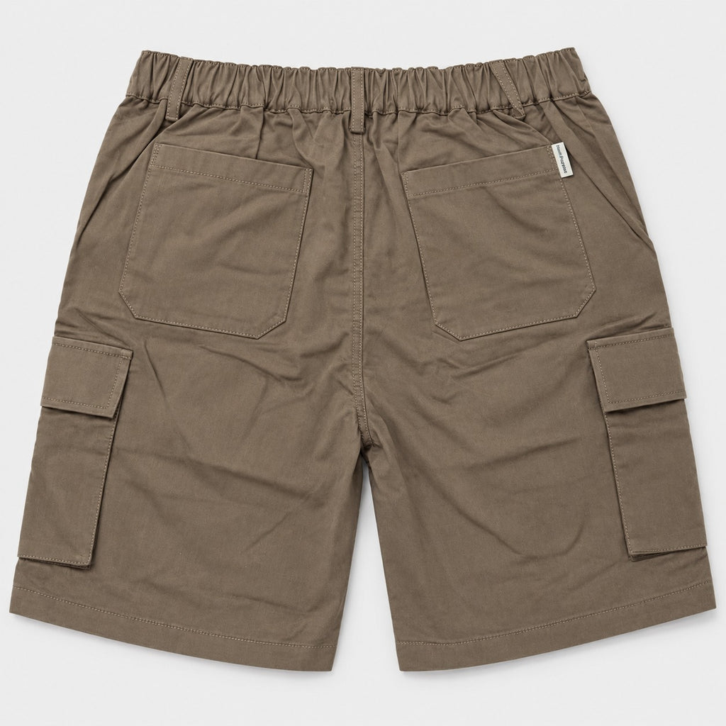 Men's Cargo Bermuda Shorts with Elastic Waist and Drawcord | 100% Cotton | HMM651017