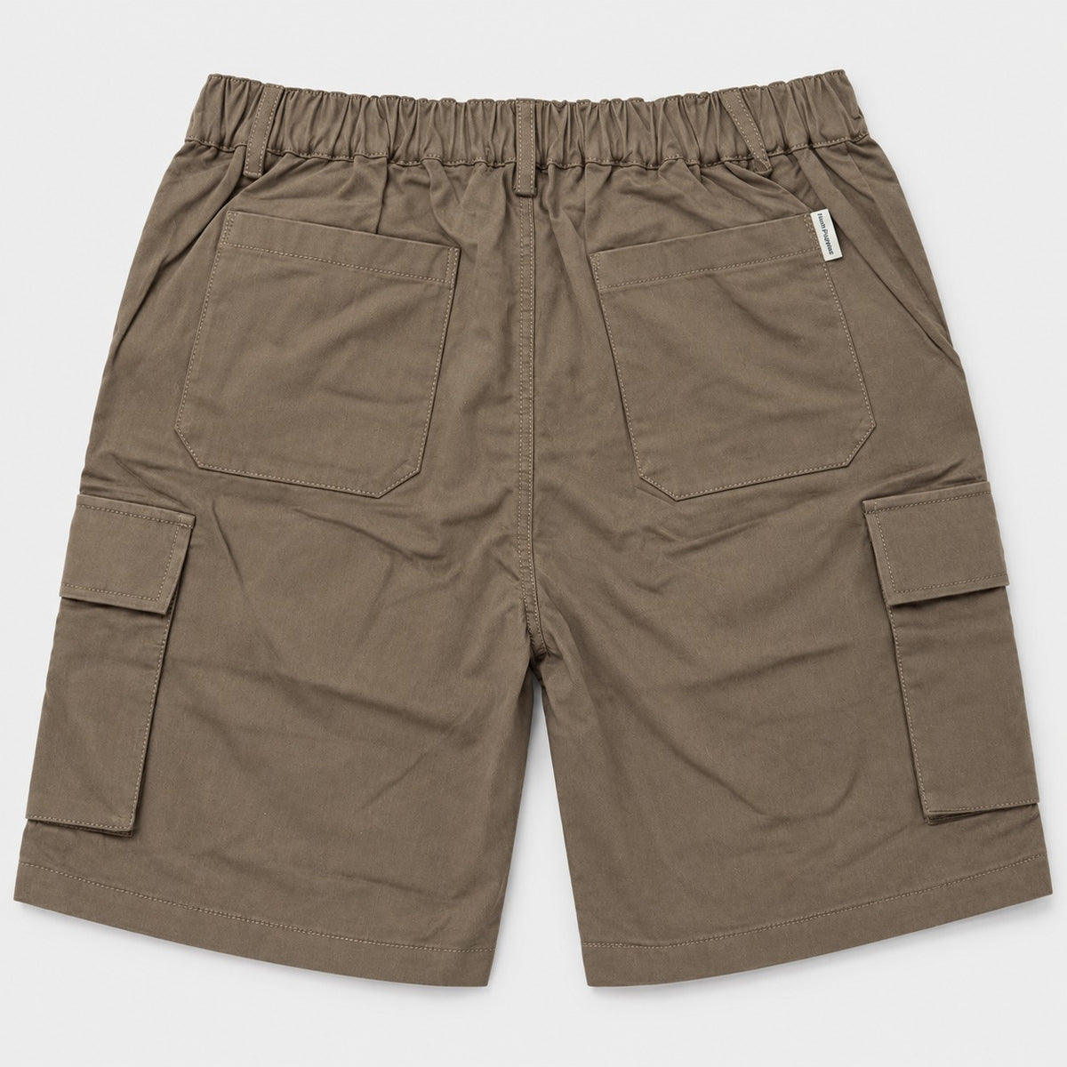 Men's Cargo Bermuda Shorts with Elastic Waist and Drawcord | 100% Cotton | HMM651017