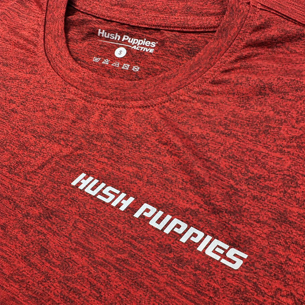 Men's Round Neck Heather Active Tee | Quick Dry | HMT651015