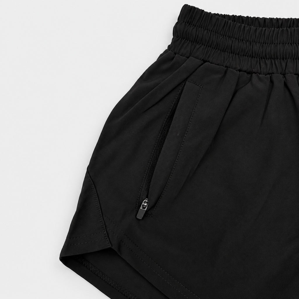 Women's Active Shorts with Zip Pocket | HLM579733