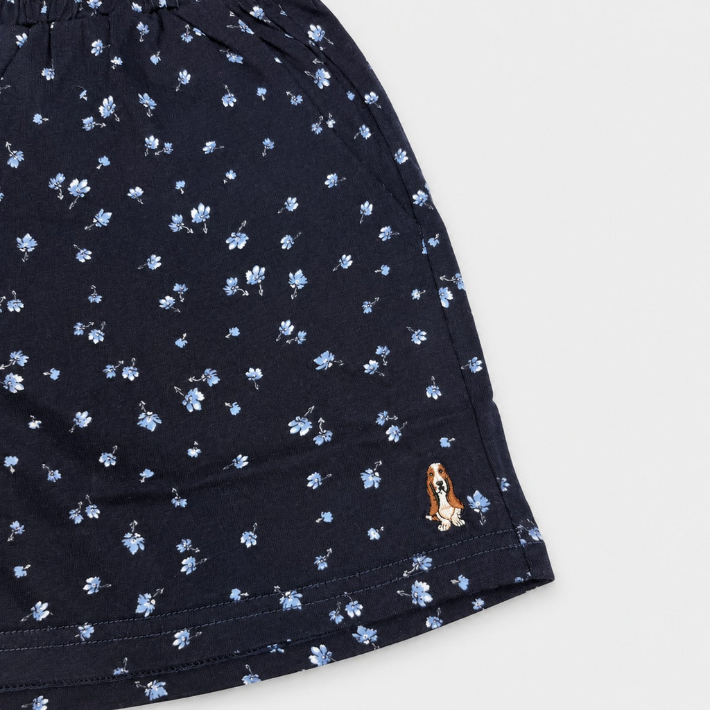 Women's Printed Easy Shorts | 100% Cotton | HLM639908
