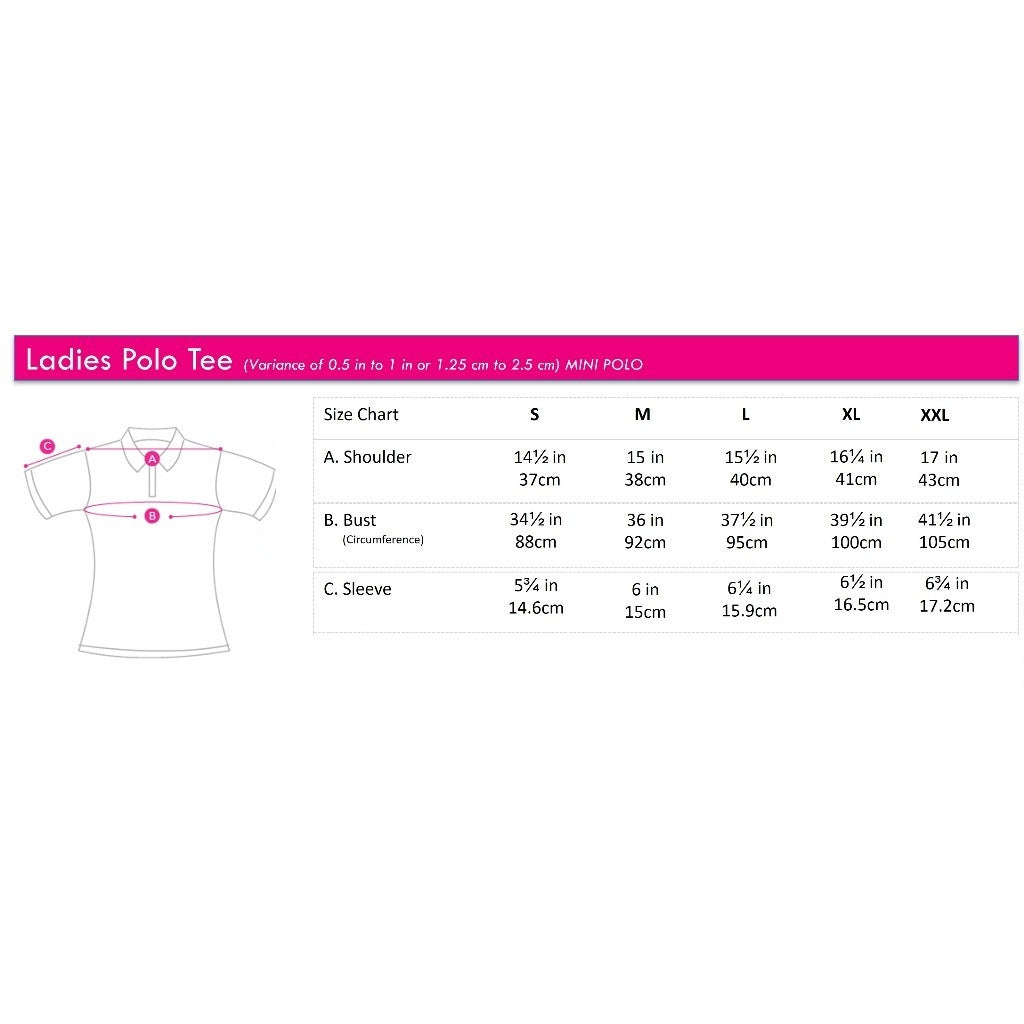 Women's Open V-Neck Mini Polo with Banded Hem | Cotton Blend | HLP651108