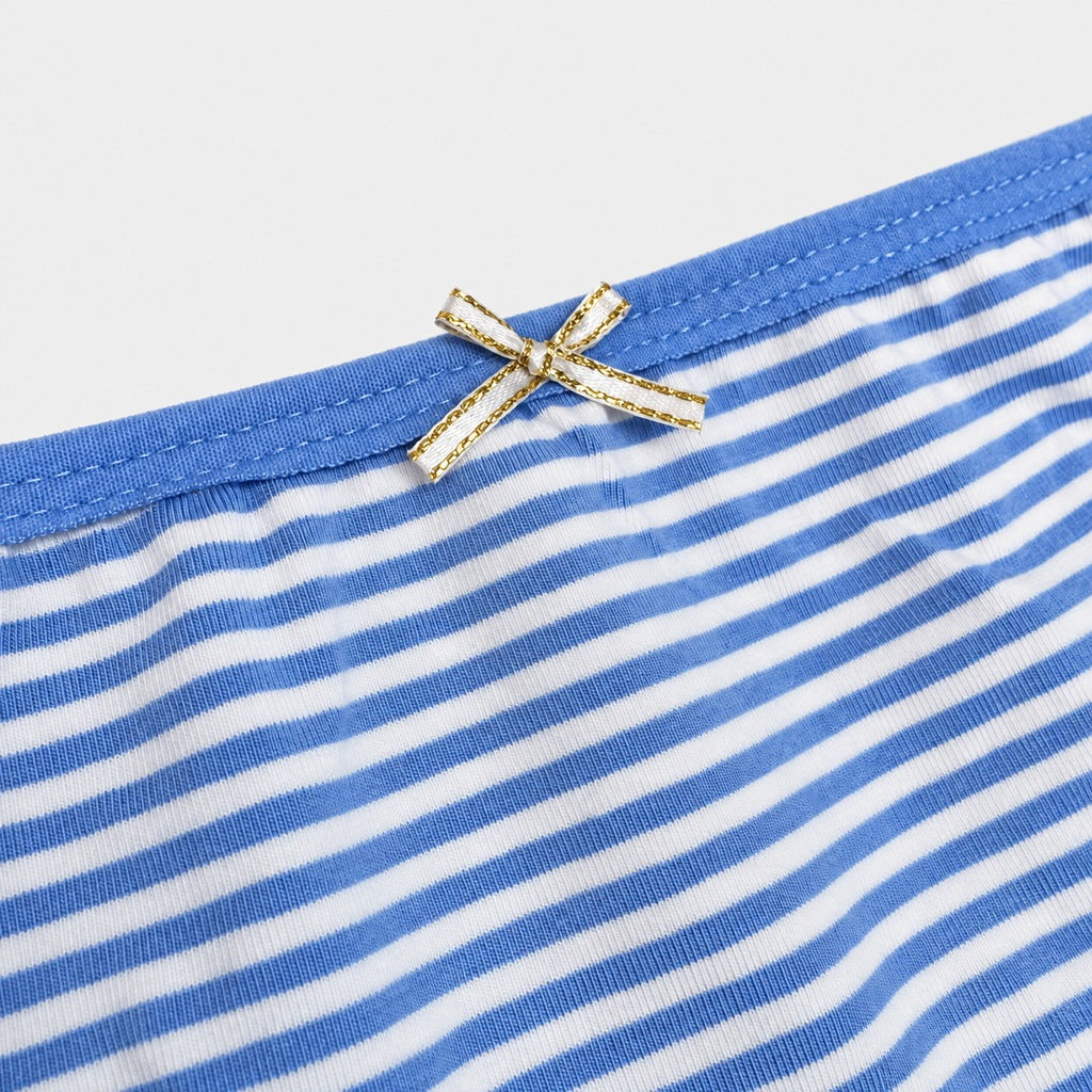 Women's Dots and Stripes Hipster Panties 5pcs | Cotton Spandex | HLU609880