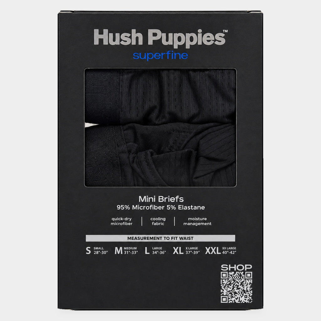 3pcs Men's Superfine Mini Briefs | Microfiber Elastane | HMB671040