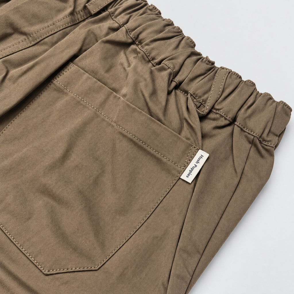 Men's Cargo Bermuda Shorts with Elastic Waist and Drawcord | 100% Cotton | HMM651017