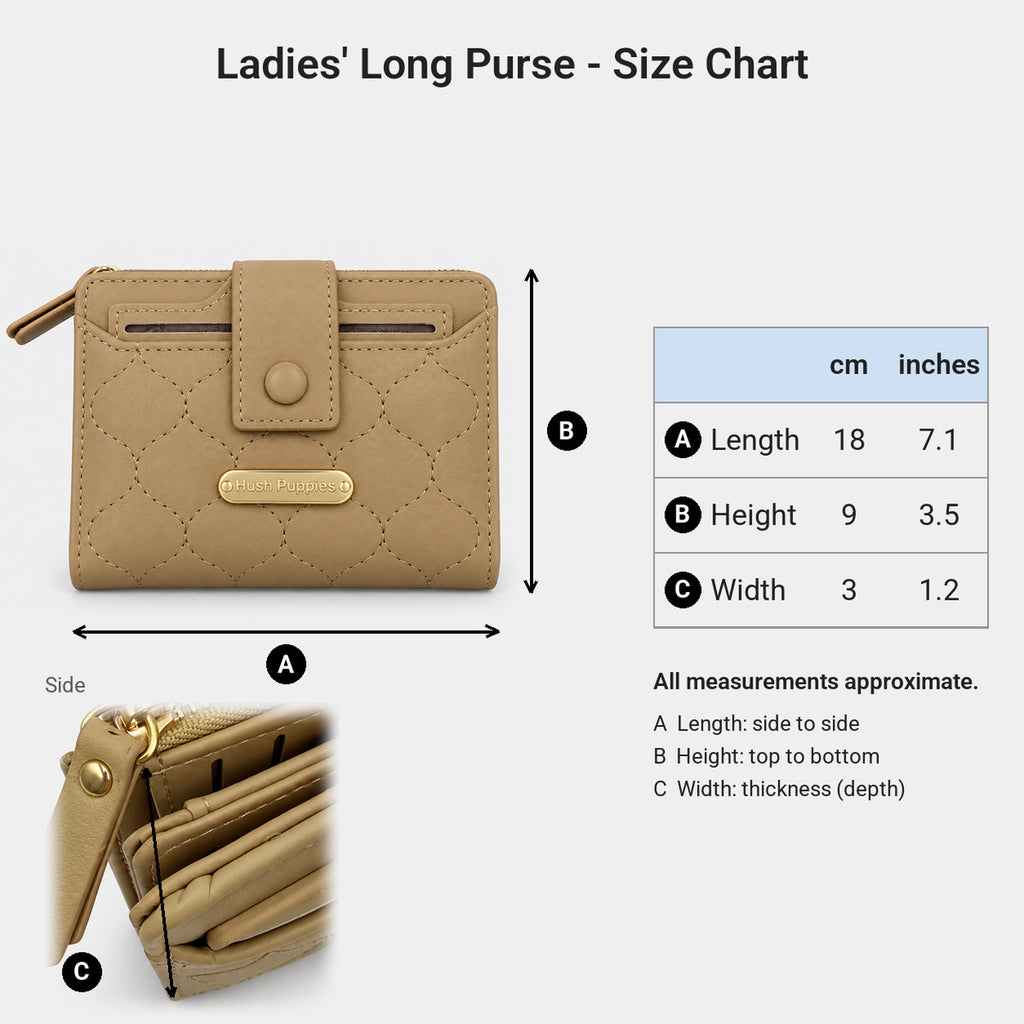 Women's Long Purse | Synthetic Leather | HLA679963