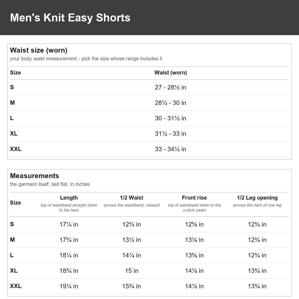 Men's Knit Easy Shorts | 100% Cotton | HMM601061