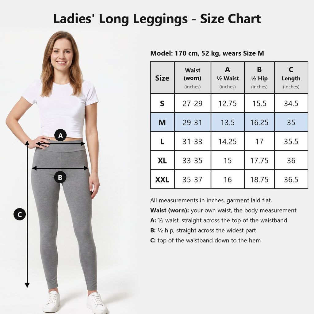 Women's Ankle Length Leggings | 100% Cotton | HLJ651106