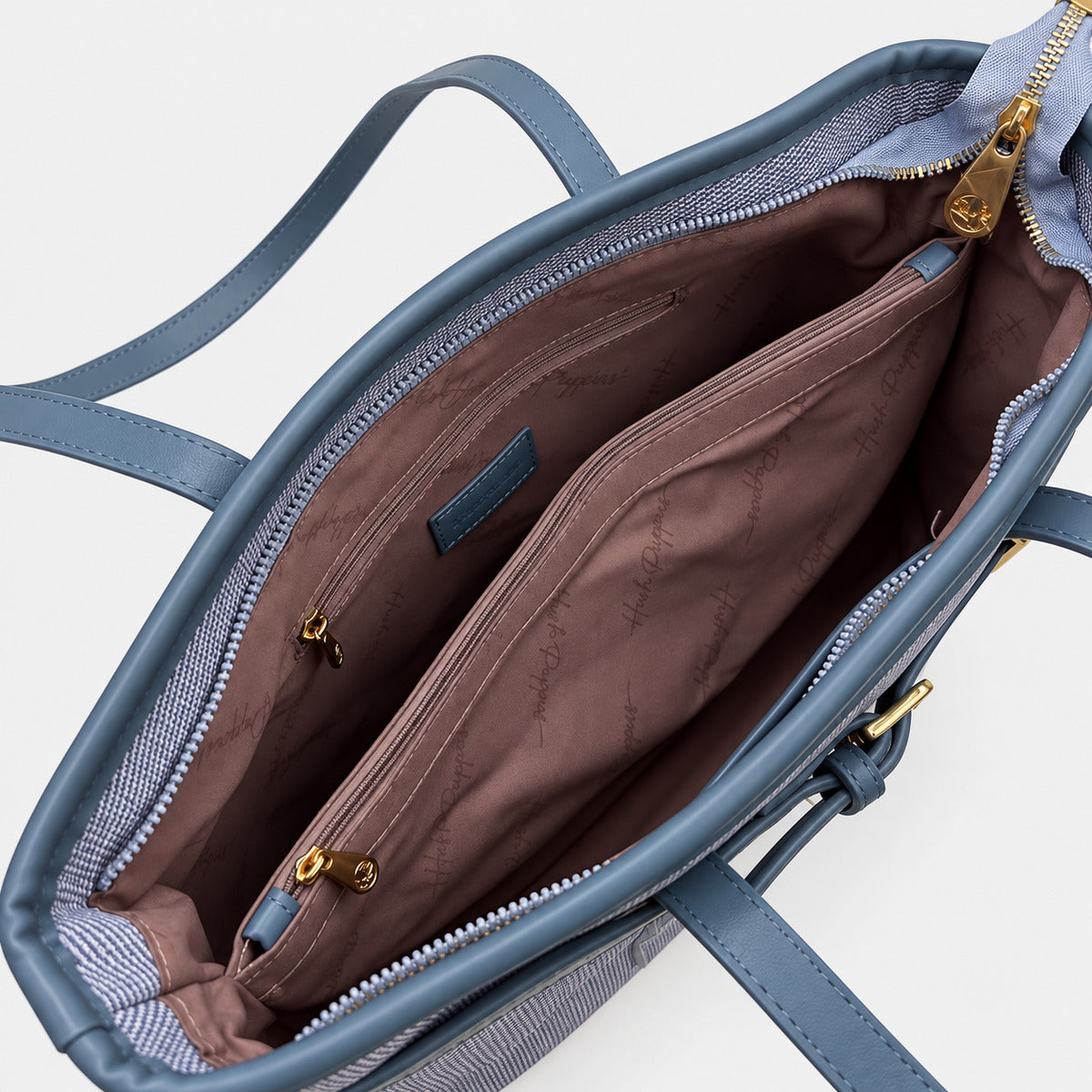 Women's Belted Tote Bag | PU Leather | HLA659930