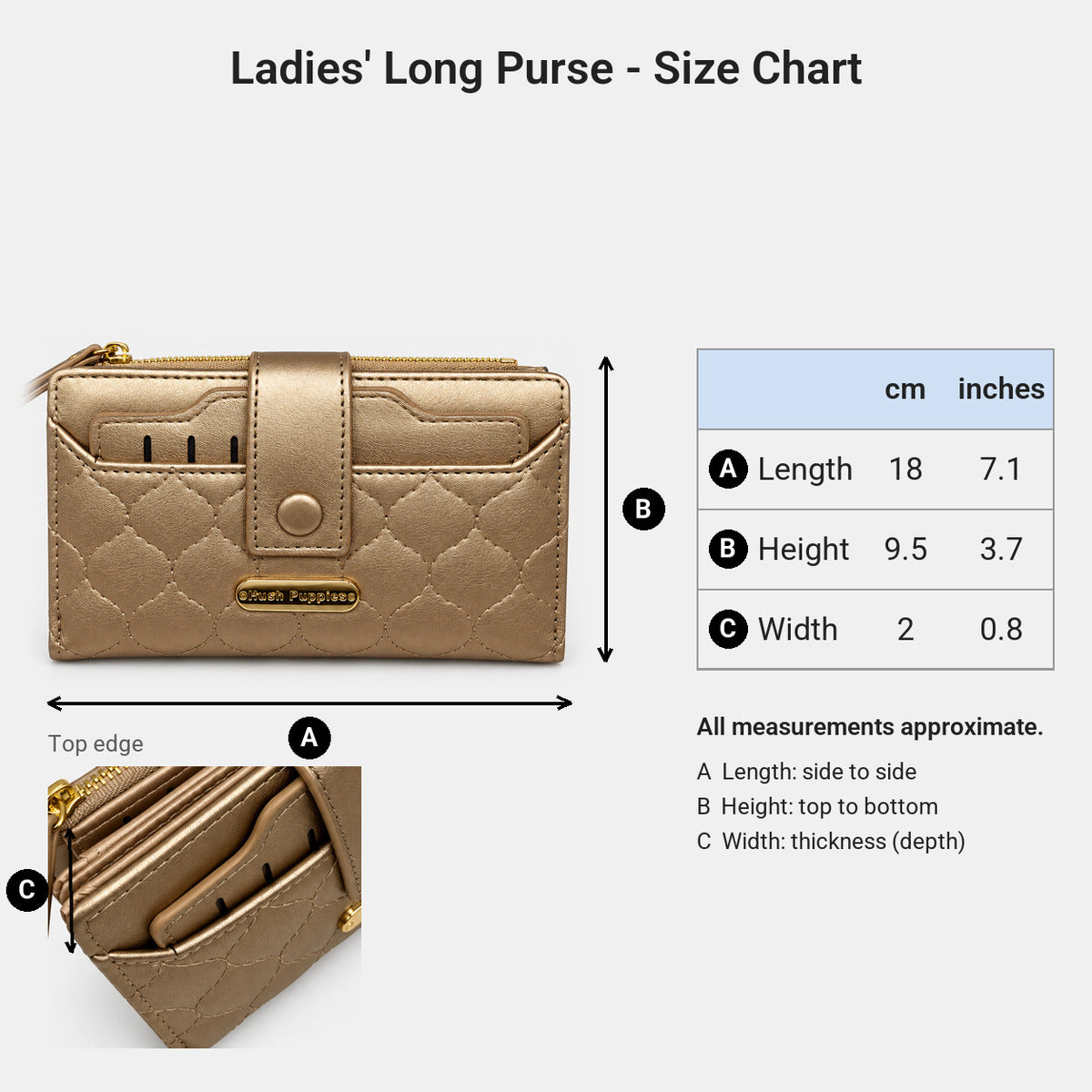 Women's Long Purse | PU Leather | HLA679962