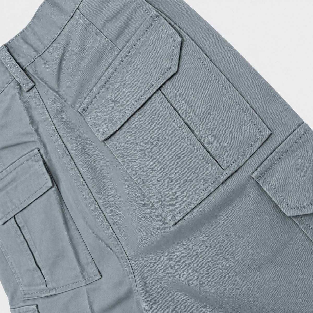 Men's Cargo Bermuda Shorts with Pleated Pockets | 100% Cotton Twill | HMM579849