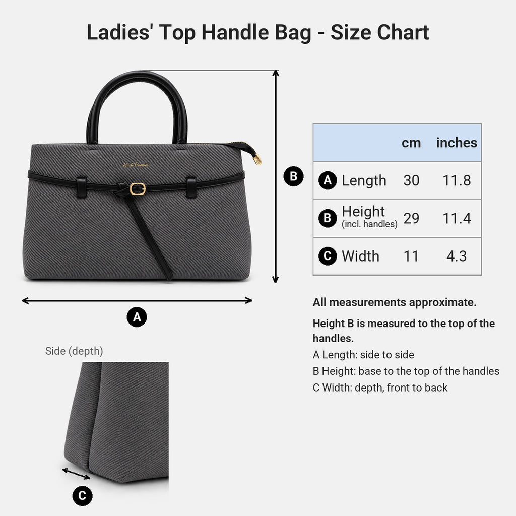 Women's Belted Top Handle Bag | Synthetic Leather | HLA659931