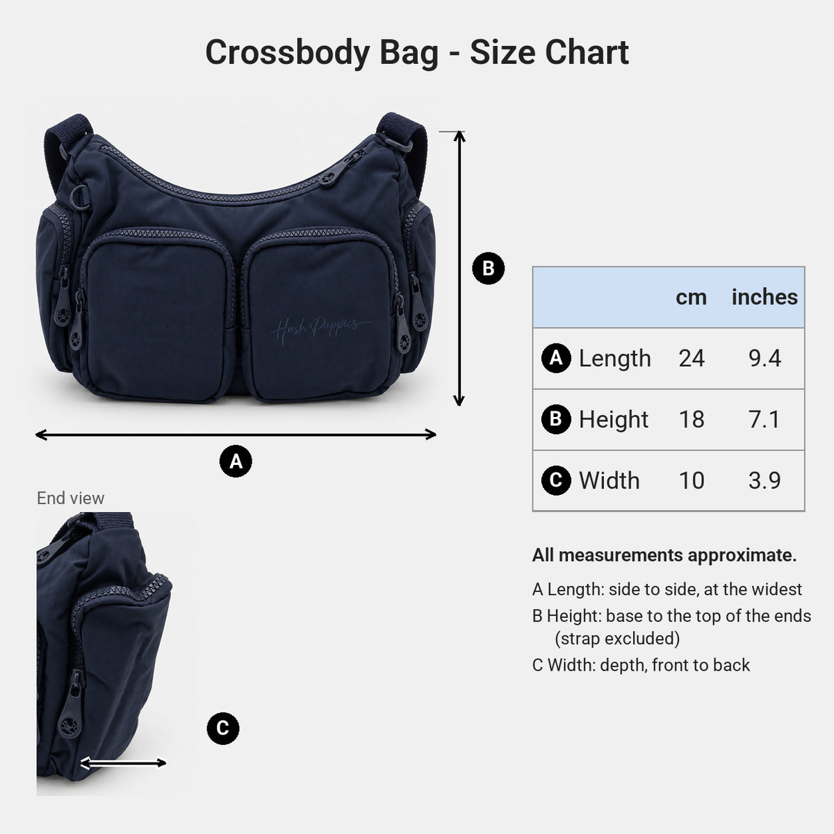 Women's Crossbody Bag | Nylon | HLA659942