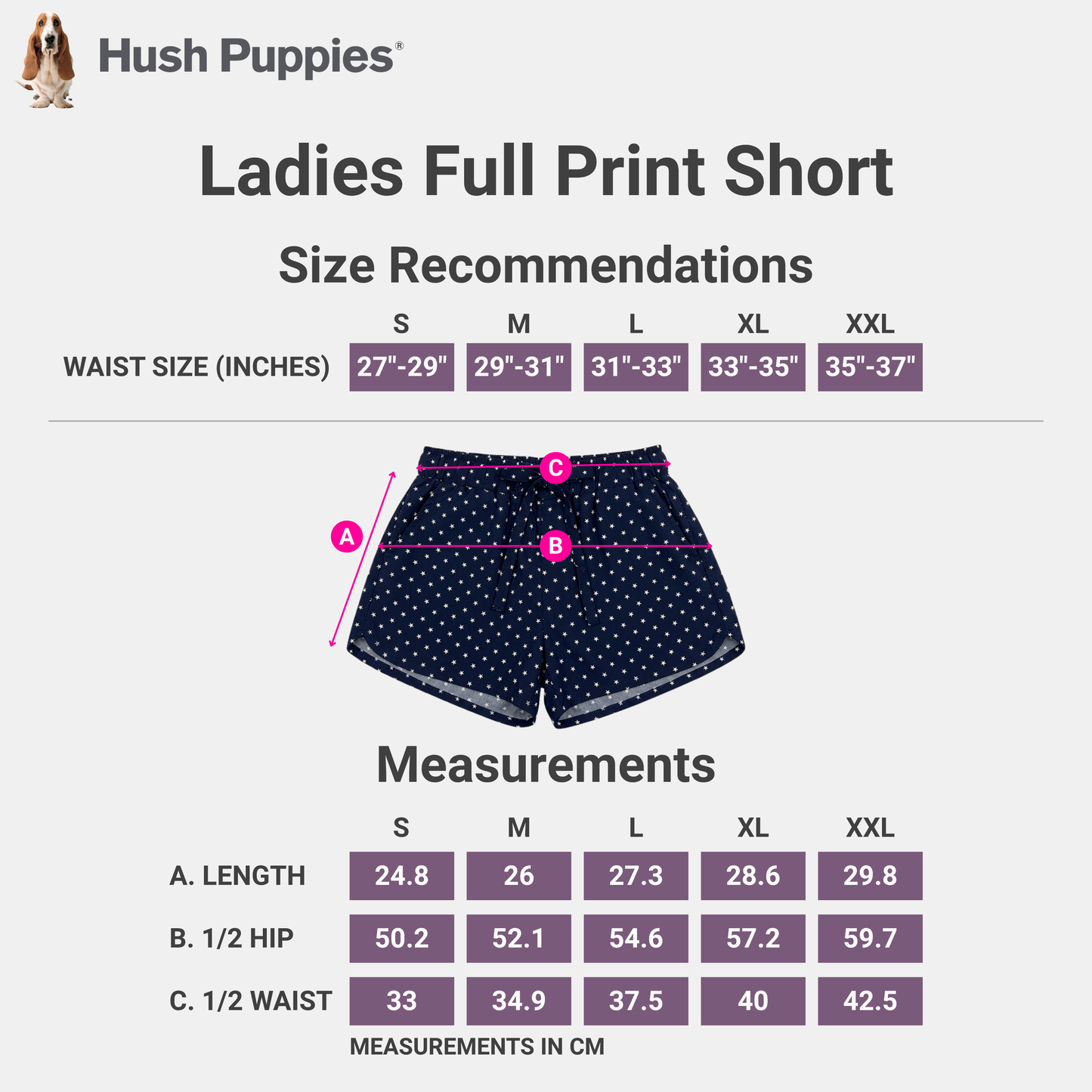 Ladies' Full Print Shorts | Cotton | HLM559690