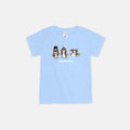 Boys' Round Neck Family Graphic Tee | 100% Cotton Single Jersey | HBT419131