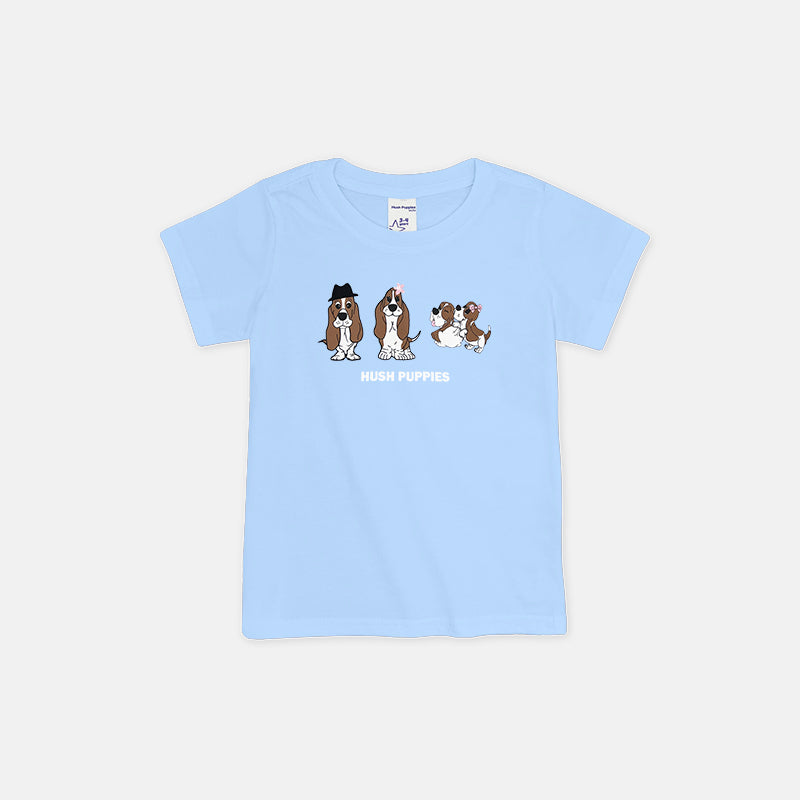 Boys' Round Neck Family Graphic Tee | 100% Cotton Single Jersey | HBT419131