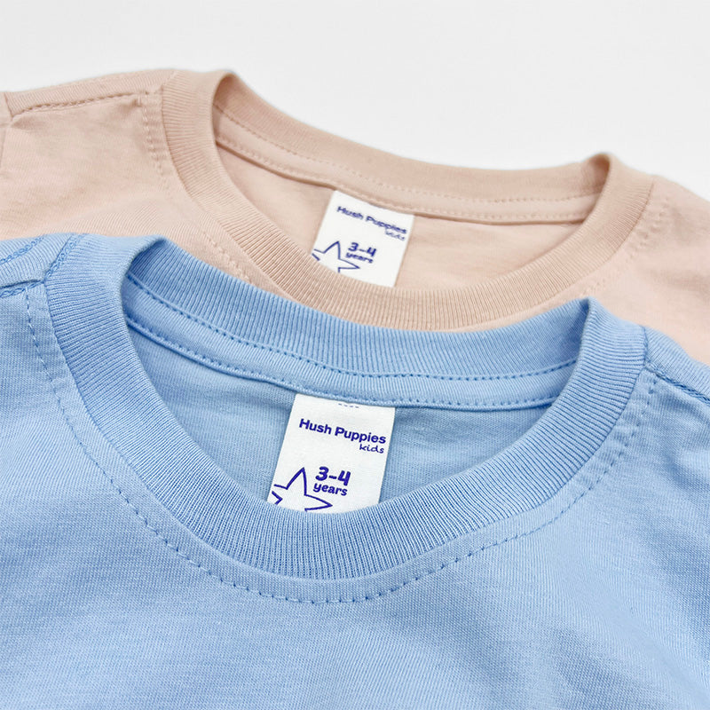Boys' Round Neck Family Graphic Tee | 100% Cotton Single Jersey | HBT419131