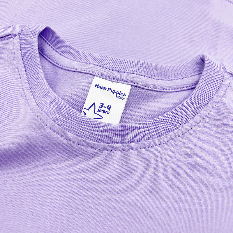 Boys' Round Neck Family Graphic Tee | 100% Cotton Single Jersey | HBT419143LLC