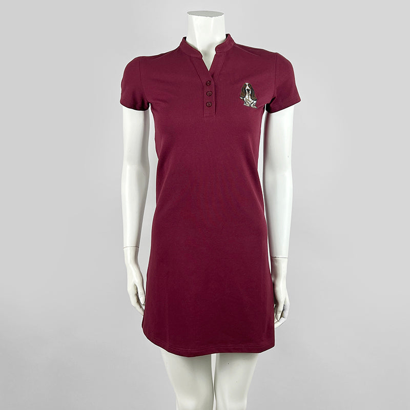 Ladies Mandarin Collar Polo Dress | Cotton | HLD039508