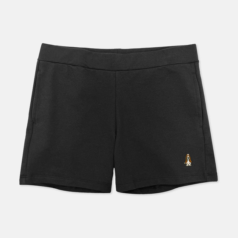Ladies' Terry Shorts With Logo Embroidery | Cotton Spandex 