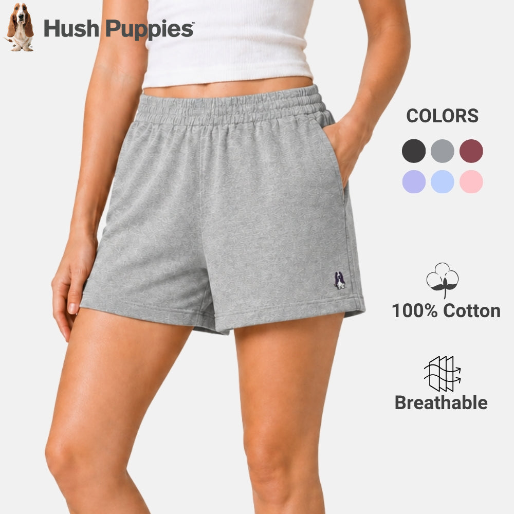 Ladies' Easy Shorts Melange | 100% Cotton | HLM509844