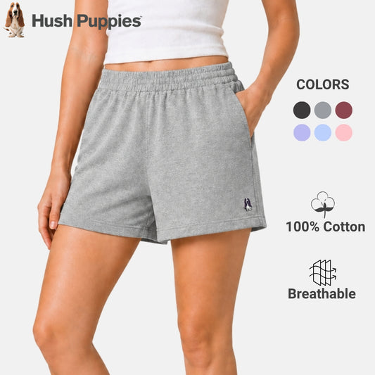 Ladies' Easy Shorts Melange | 100% Cotton | HLM509844