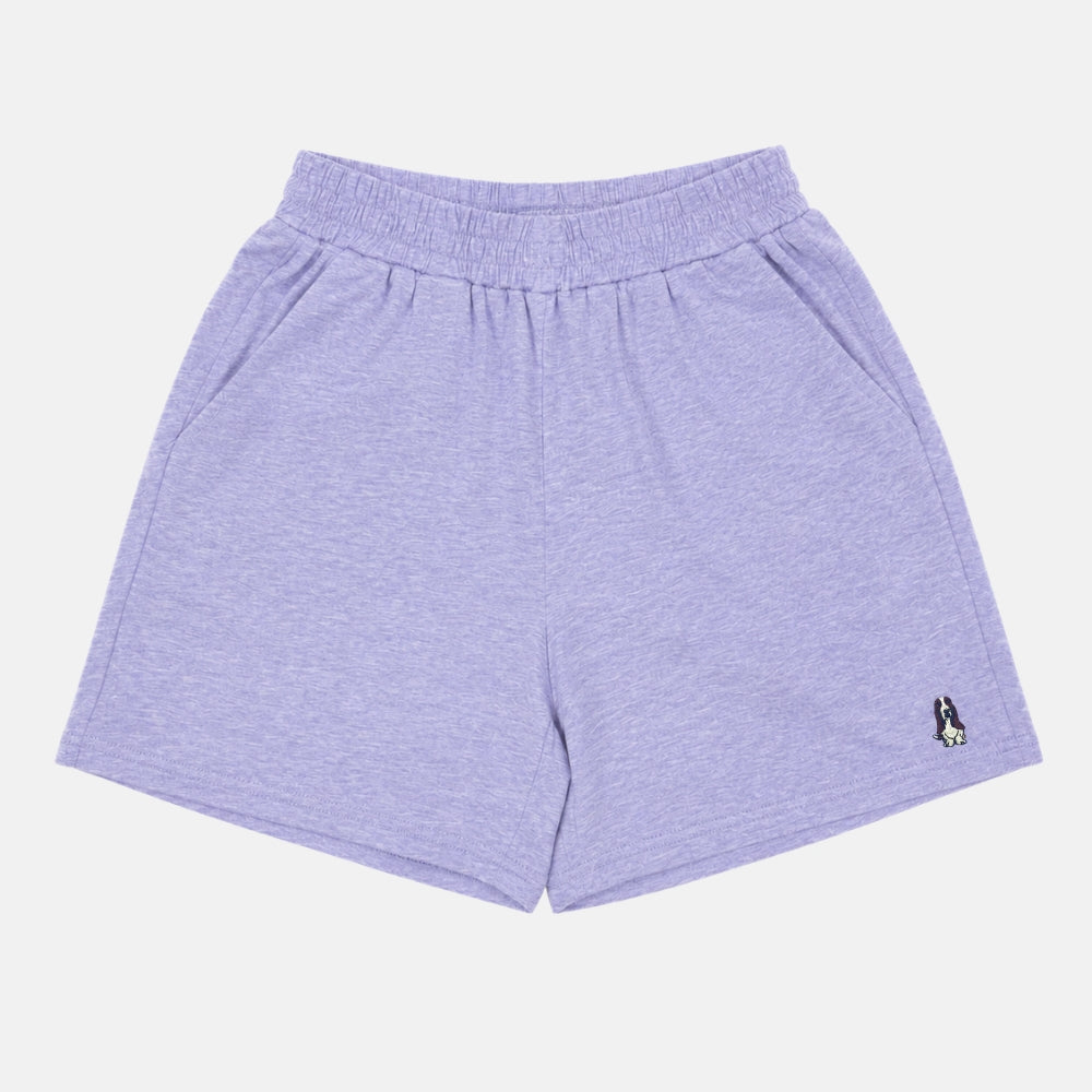 Ladies' Easy Shorts Melange | 100% Cotton | HLM509844