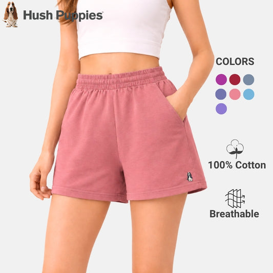 Ladies' Easy Shorts Solid | 100% Cotton | HLM609867