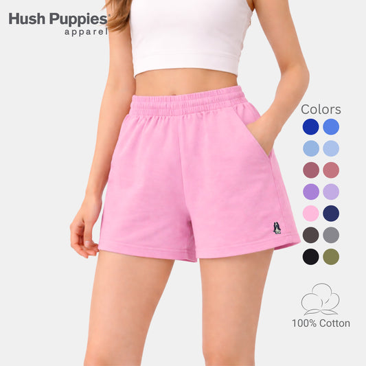 Ladies' Easy Shorts Solid | 100% Cotton | HLM609867