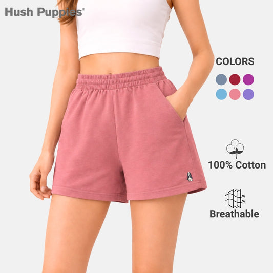 Ladies' Easy Shorts Solid | 100% Cotton | HLM609867