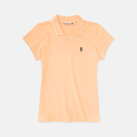 Ladies' V-Neck Polo With Embroidery | Honeycomb | HLP479414